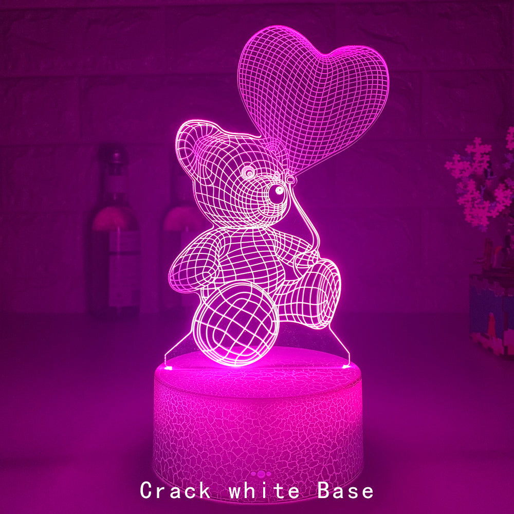 Love Bear Series 3D Light