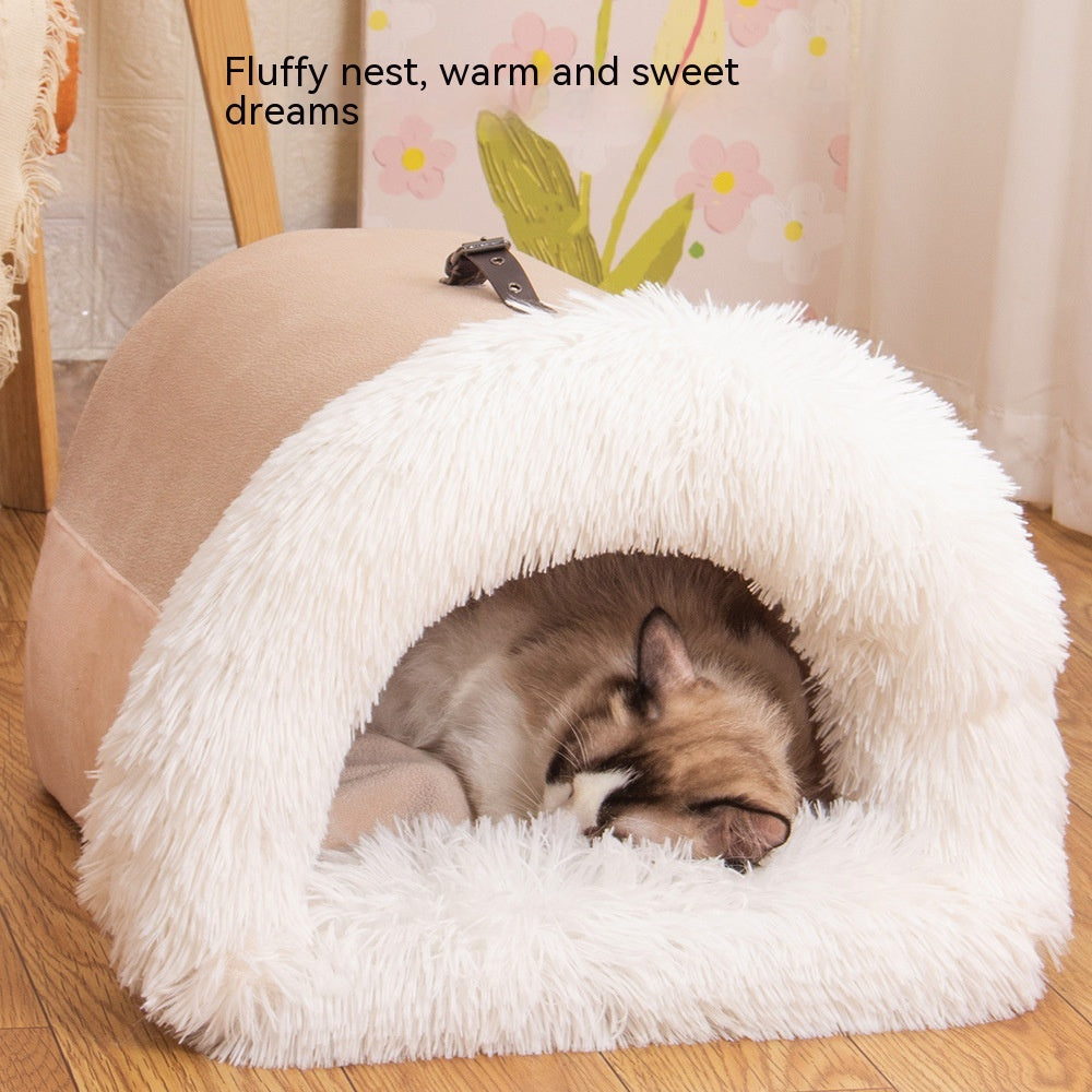 Splice Portable Pet Nest for Cozy Autumn and Winter, Ideal for Dogs and Cats