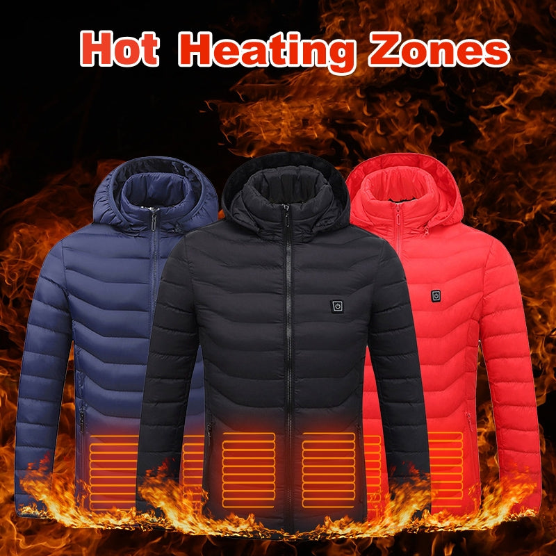 Electrically Heated Men's Puffer Jacket