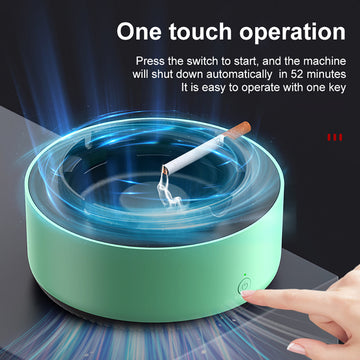 Intelligent Electronic Ashtray with Air Purification for Smoke-Free Spaces